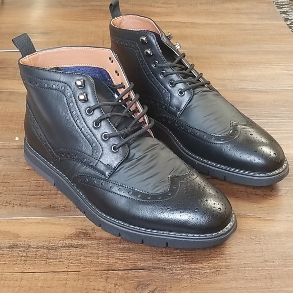Steve Madden Mens Botine Wingtip Boots 